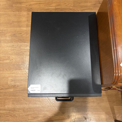 Black 3 Drawer Wheeled File Cabinet C CABINETS