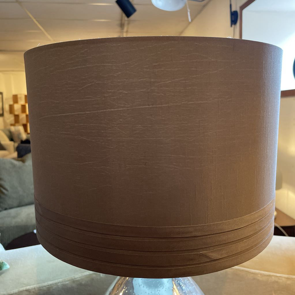 Silver with Bubbles Base Table Lamp LAMPS