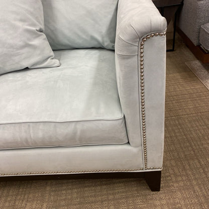 Z GALLERIES Robins Egg Blue Nail Head Accent Accent Chair