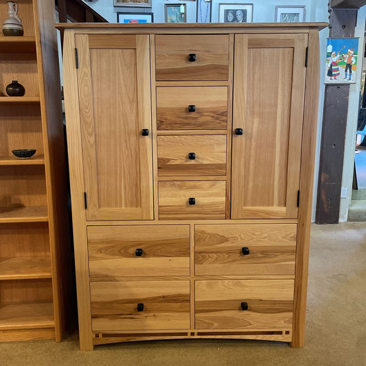 American Hickory & Walnut Inlay Armoire C HIGHBOYS