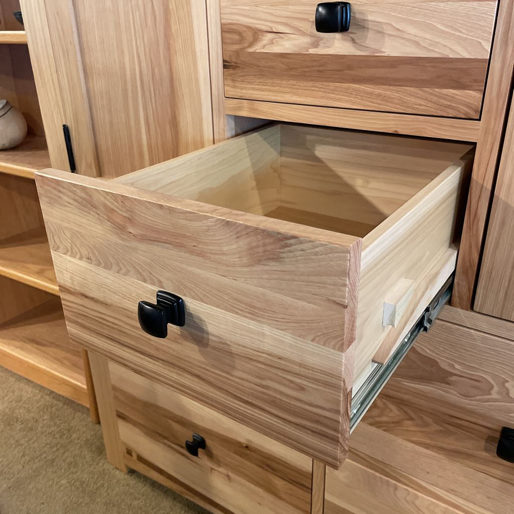 American Hickory & Walnut Inlay Armoire