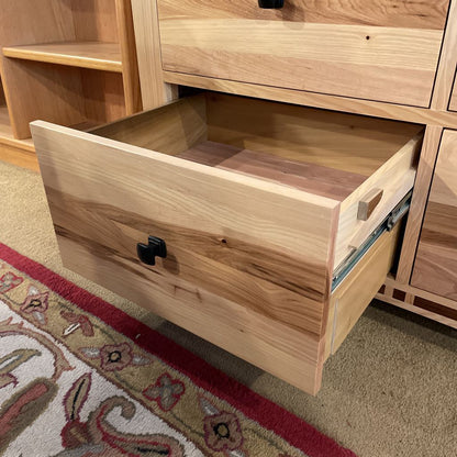 American Hickory & Walnut Inlay Armoire