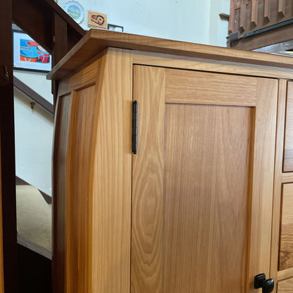 American Hickory & Walnut Inlay Armoire