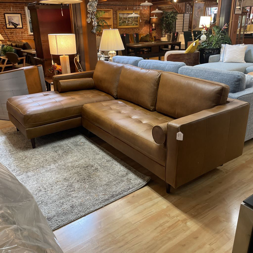 Malmo Cappuccino Leather LAF Sectional