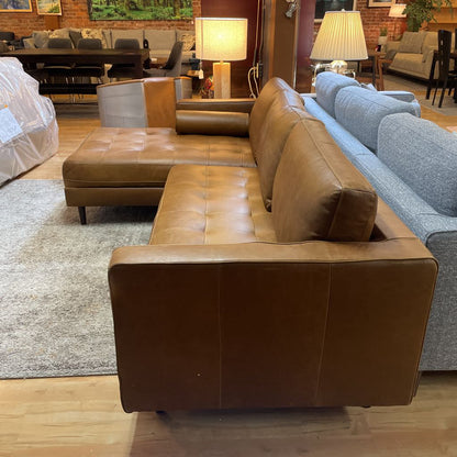 Malmo Cappuccino Leather LAF Sectional