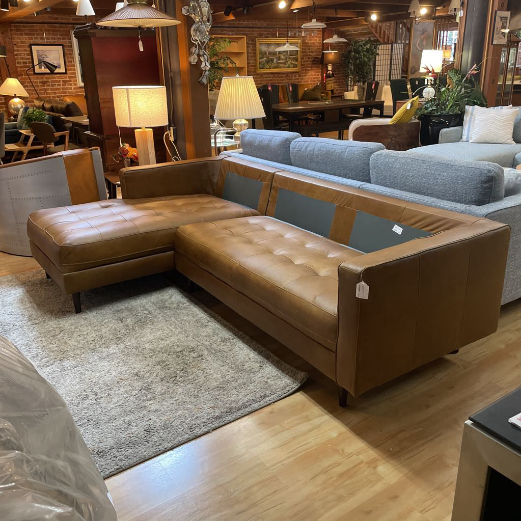Malmo Cappuccino Leather LAF Sectional
