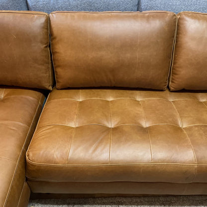 Malmo Cappuccino Leather LAF Sectional