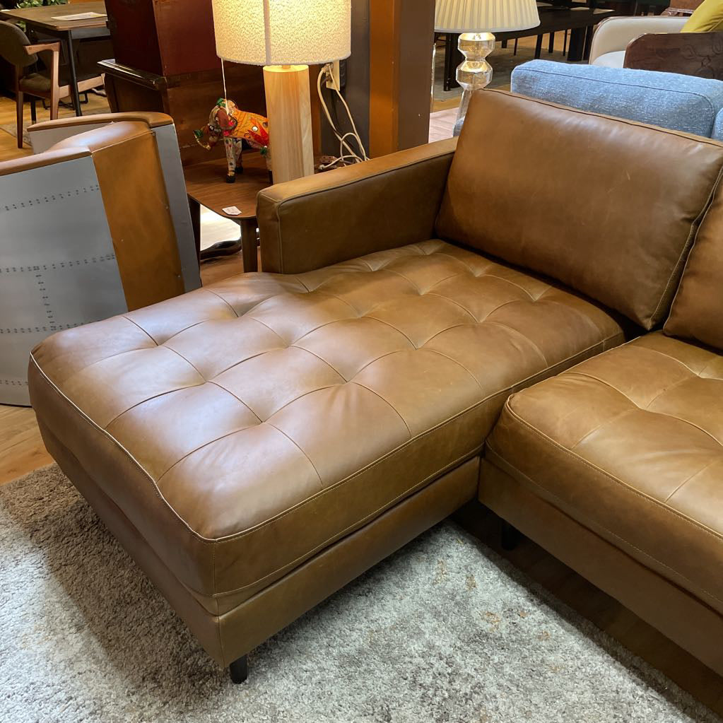 Malmo Cappuccino Leather LAF Sectional