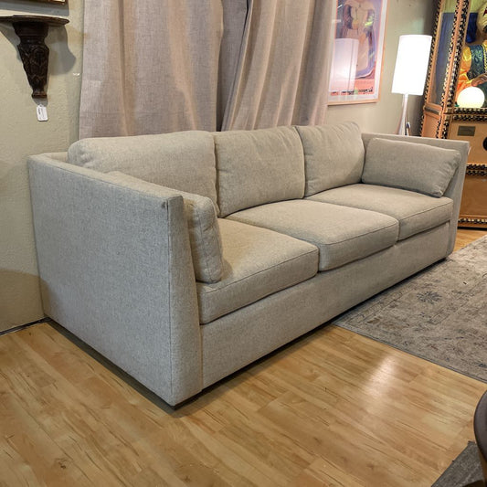 Rachel Ray Cream Textured 106" Sofa U SOFAS