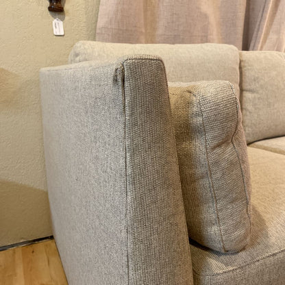 Rachel Ray Cream Textured 106" Sofa