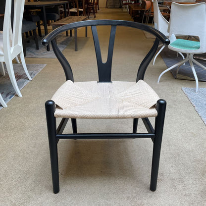 Wishbone Dining Chair w Woven Seat