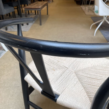 Wishbone Dining Chair w Woven Seat
