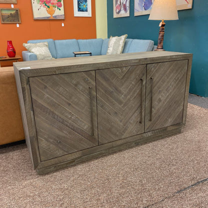 Grey Pattern Front Sideboard