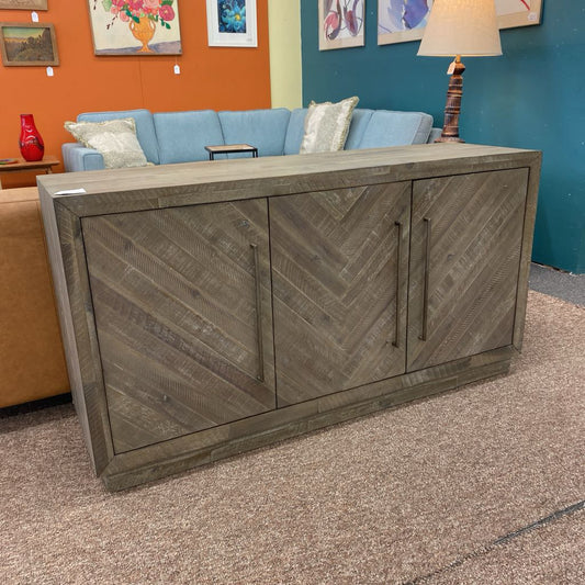 Grey Pattern Front Sideboard