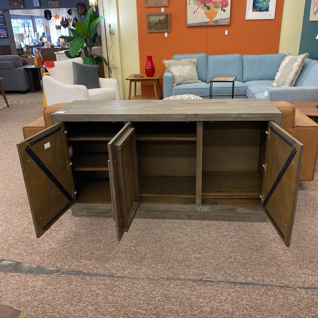 Grey Pattern Front Sideboard