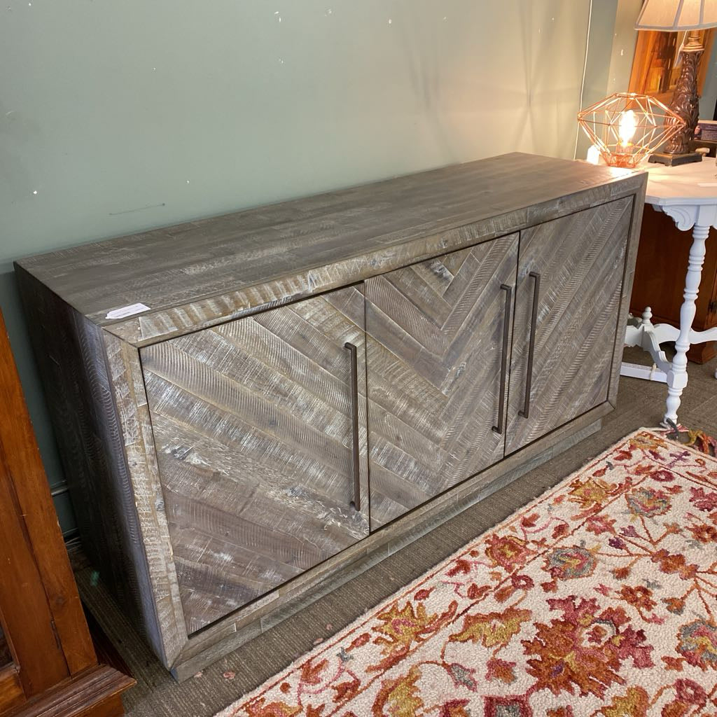 Grey Pattern Front Sideboard