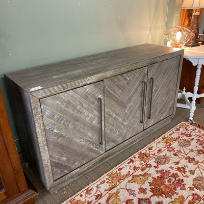 Grey Pattern Front Sideboard