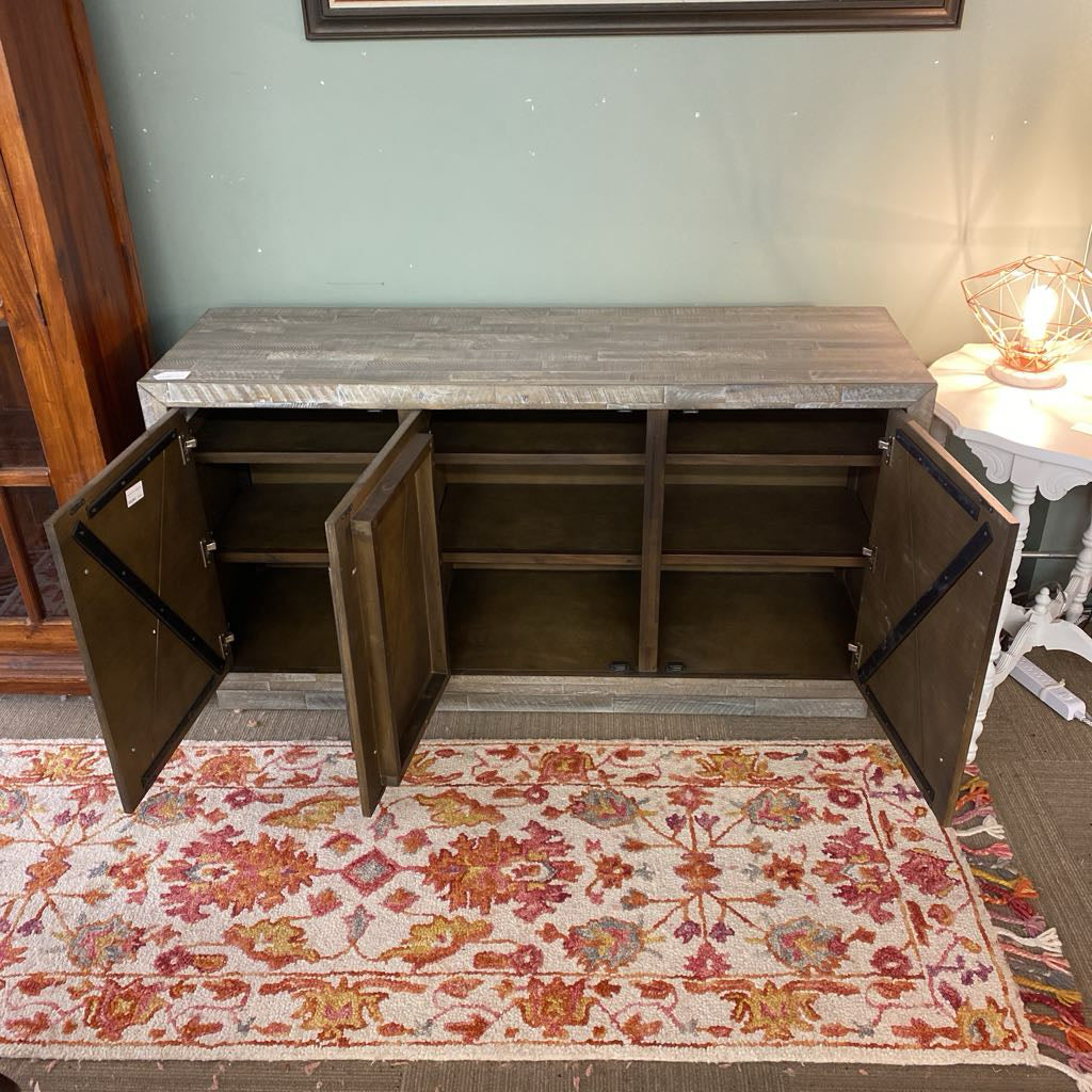 Grey Pattern Front Sideboard