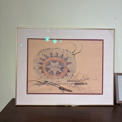 Framed Navajo Basket Print