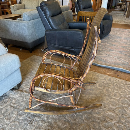 Natural Amish Made Rocker w/ Ottoman