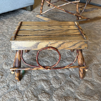 Natural Amish Made Rocker w/ Ottoman