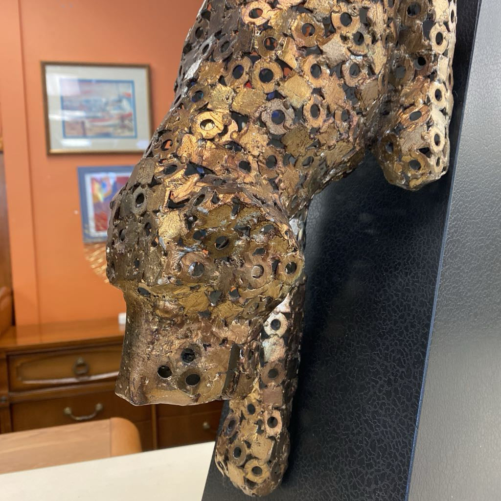 ARTMAX Metal Panther Sculpture UNIQUE FINDS