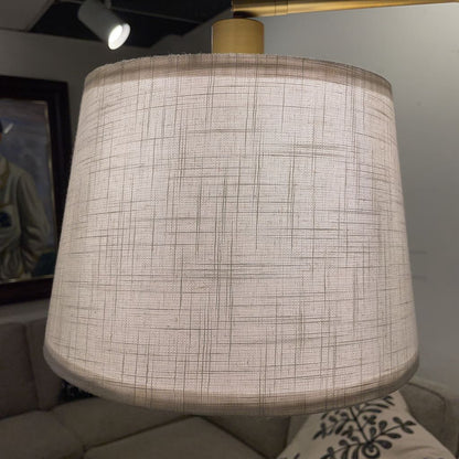 Matte Gold Base Floor Lamp with Wide Shade LAMPS
