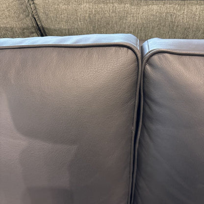 Top Grain Black Leather Sofa