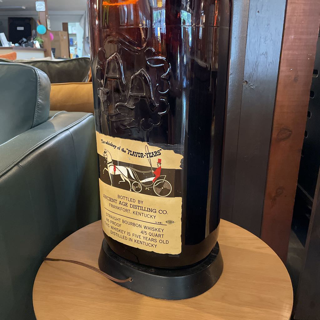 Ancient Age Big Big Whiskey Bottle Lamp