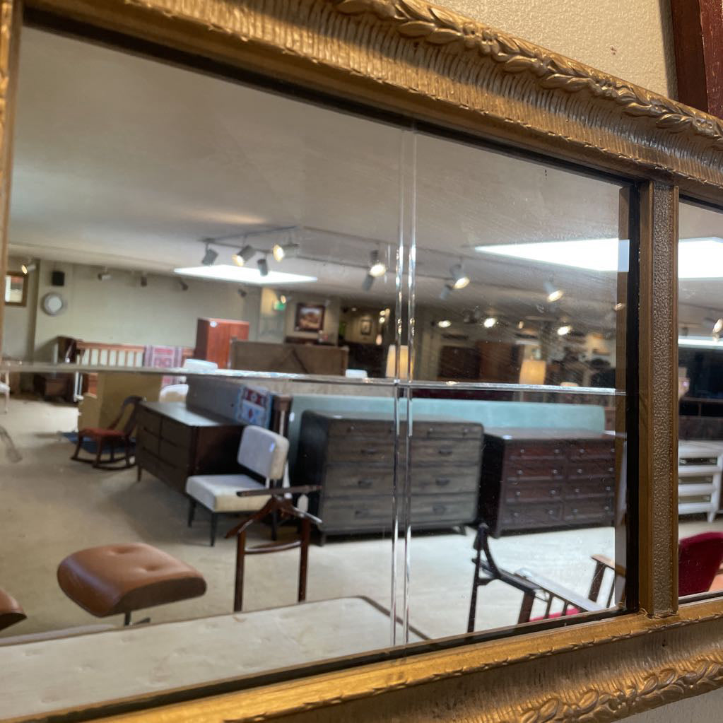 Long, Narrow 3 Panel Mirror, Framed