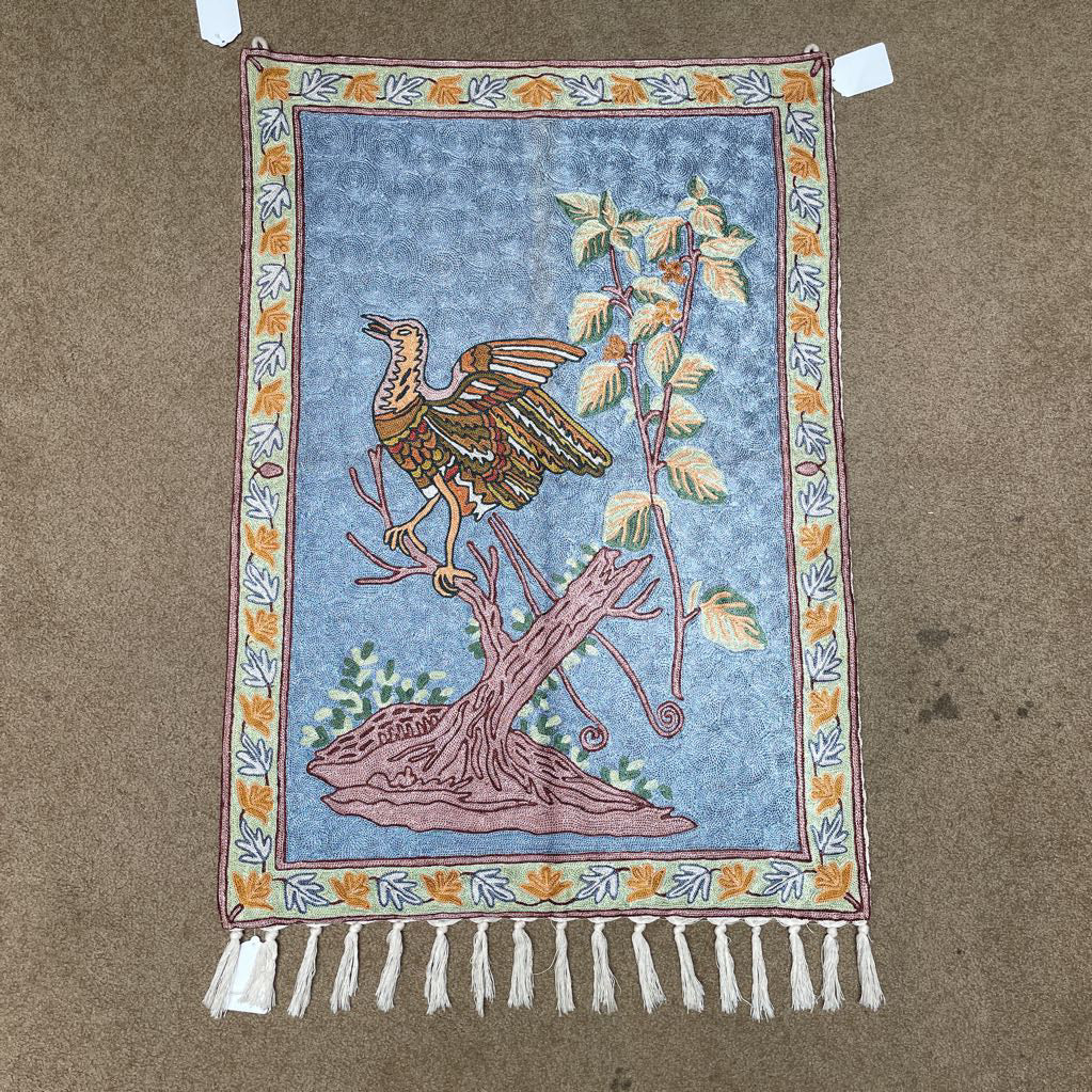Kashmir Hand Embroidered Canvas Backed Tapestry