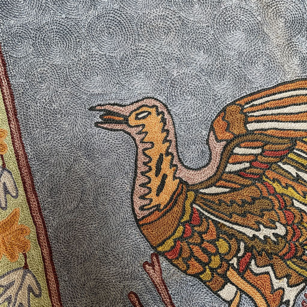 Kashmir Hand Embroidered Canvas Backed Tapestry
