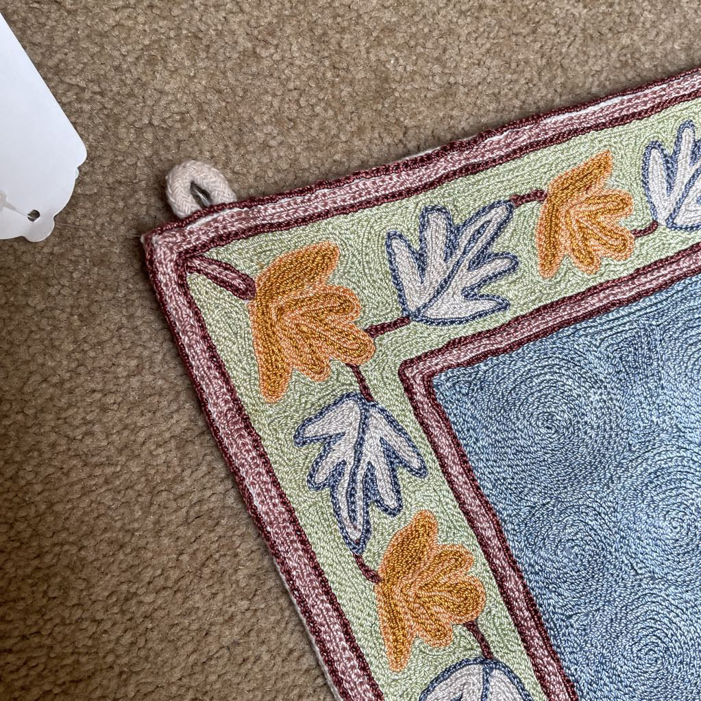Kashmir Hand Embroidered Canvas Backed Tapestry