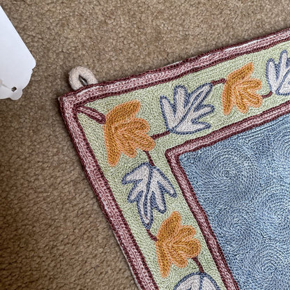 Kashmir Hand Embroidered Canvas Backed Tapestry