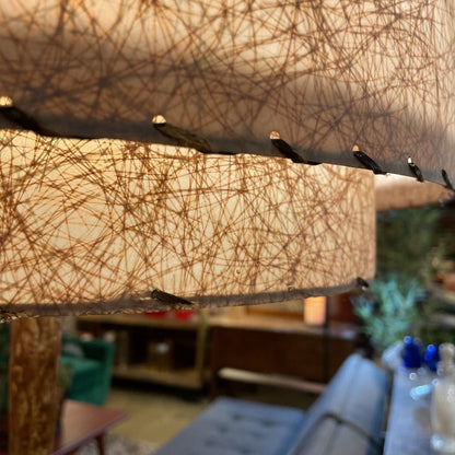 Floor Lamp with Tripod Tree Base and Glass Shelf
