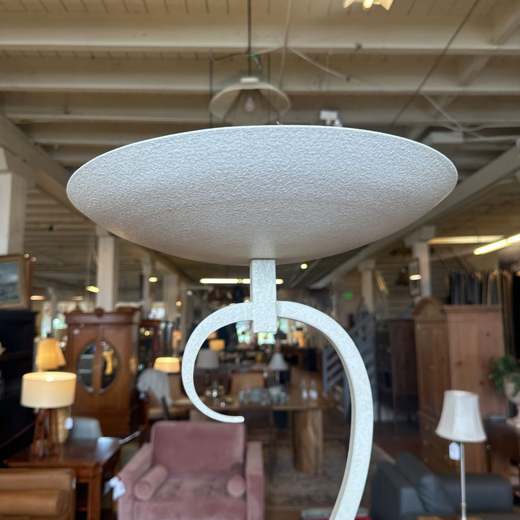 Curvy Cream Torchier Floor Lamp