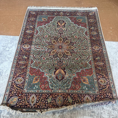 Ornate Mandala Style Bright Rug