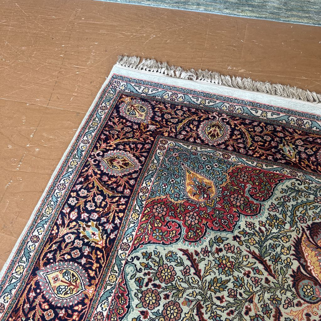 Ornate Mandala Style Bright Rug