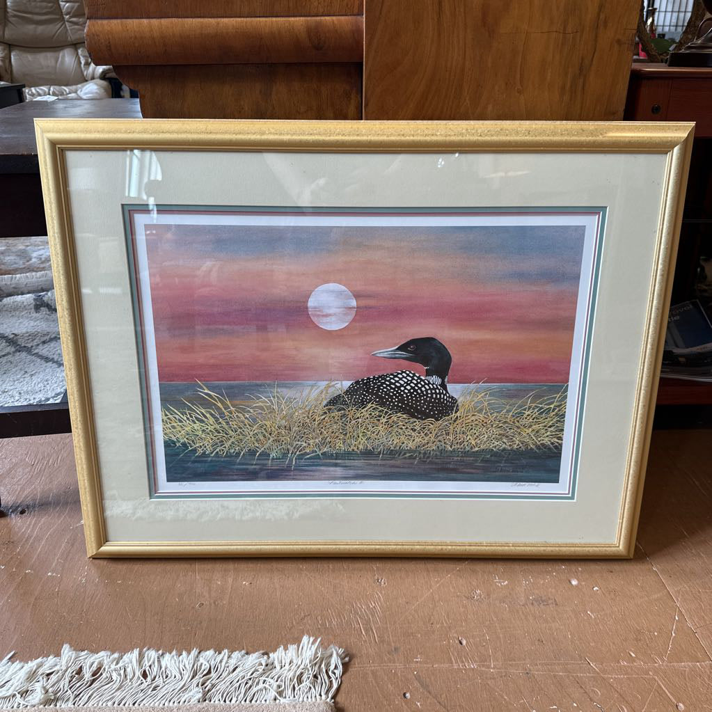 Signed and Numbered Loon Watercolor Print