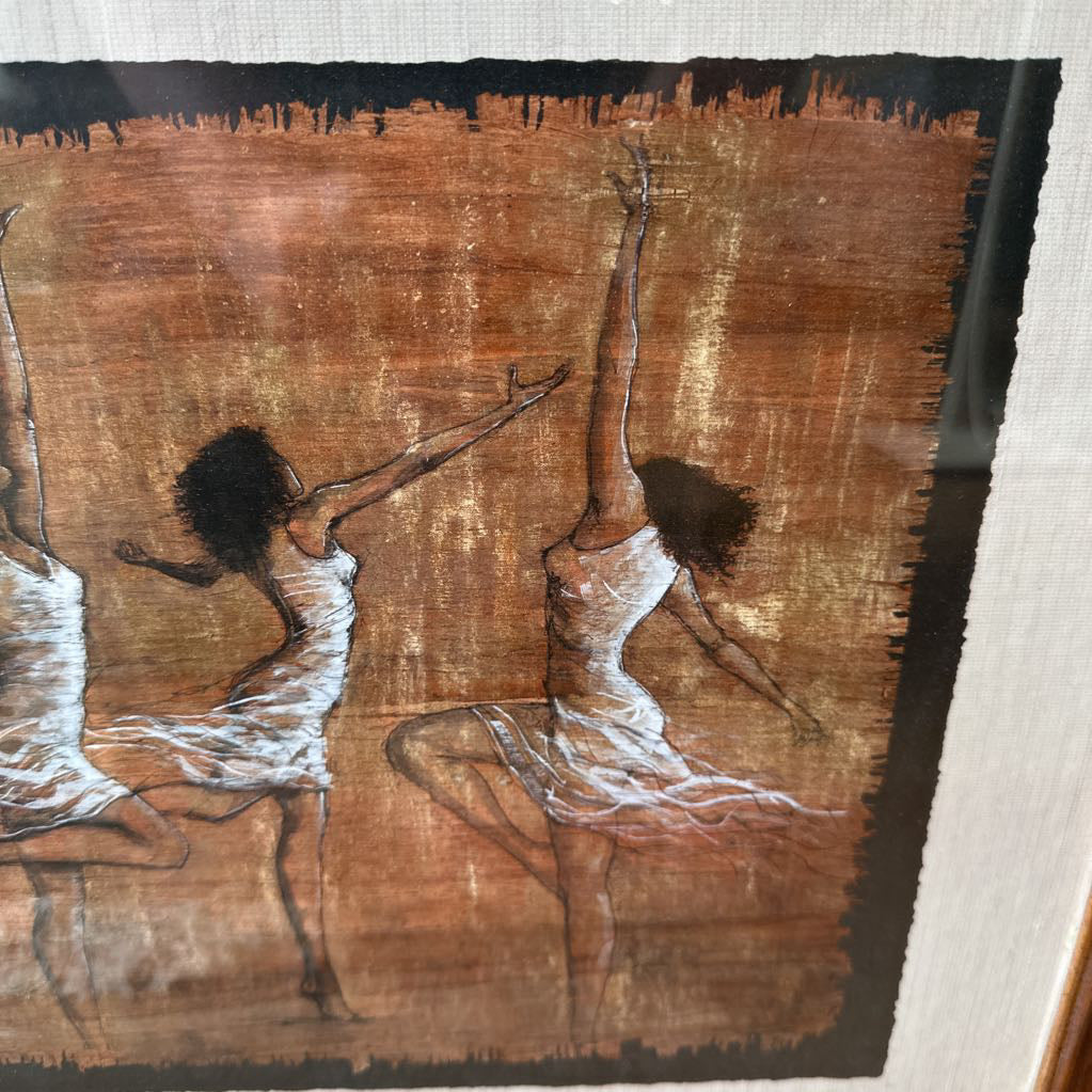 Copper Framed Ballerina Print