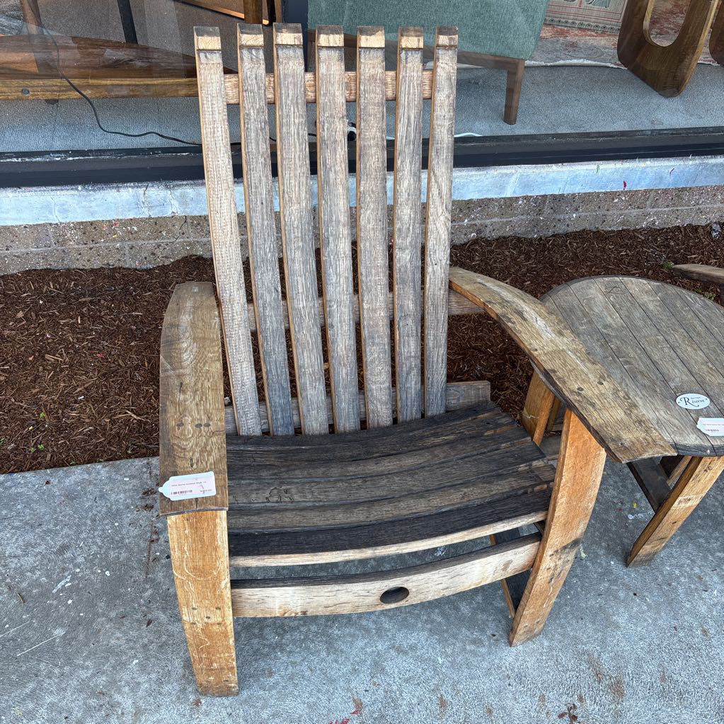 Wine Barrel Outdoor Chair