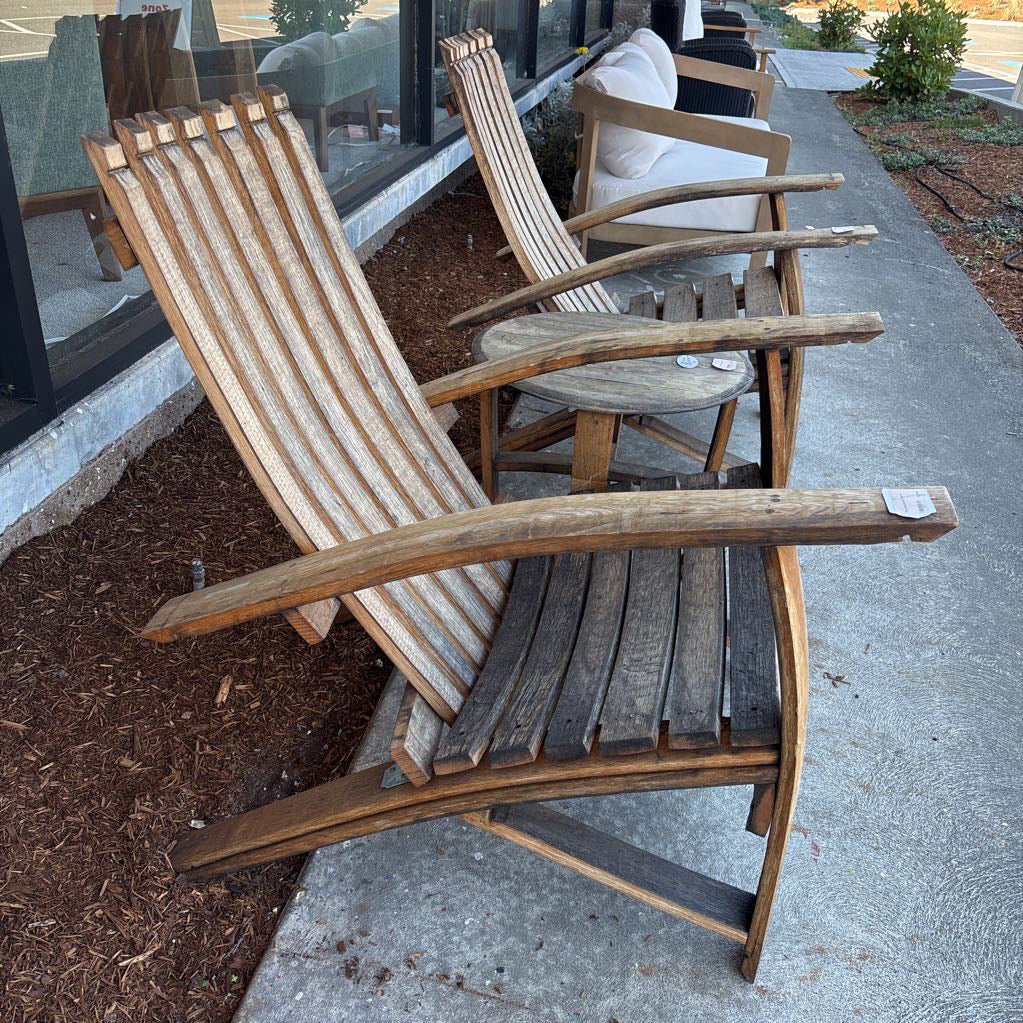Wine Barrel Outdoor Chair