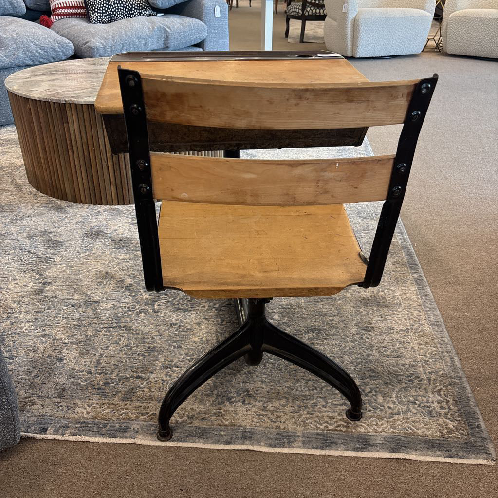 Vintage Metal Child's Desk w/ Seat