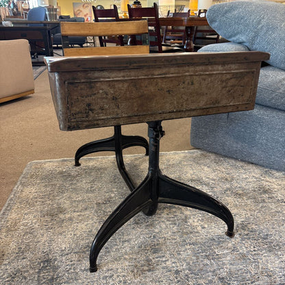 Vintage Metal Child's Desk w/ Seat