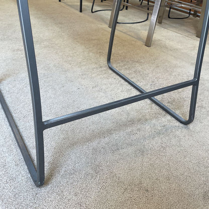 Crate & Barrel Metal Wire Back Counter Stool