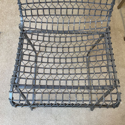 Crate & Barrel Metal Wire Back Counter Stool