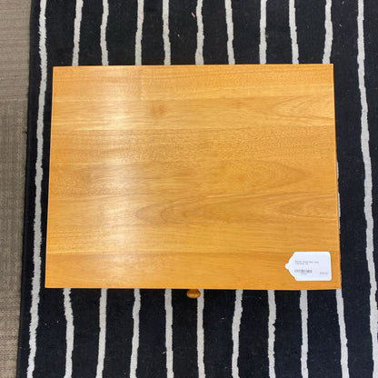 Blonde Wood Side Table w/Drawer