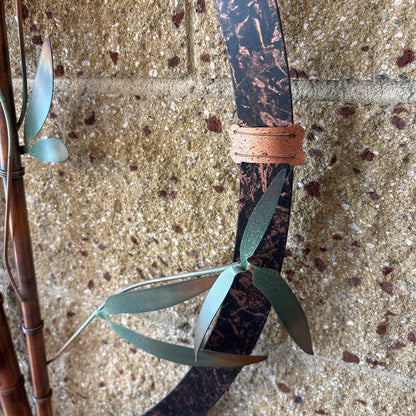 Copper Metal Bamboo Wall Sculpture ART
