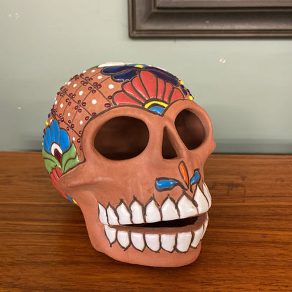 Colorful Terracotta Skull