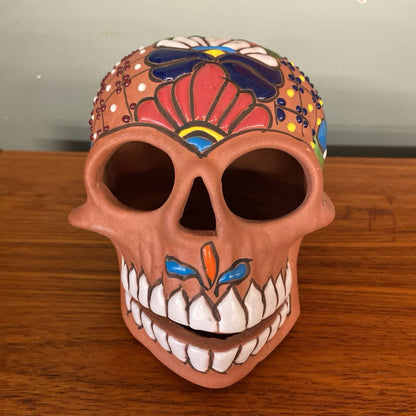 Colorful Terracotta Skull